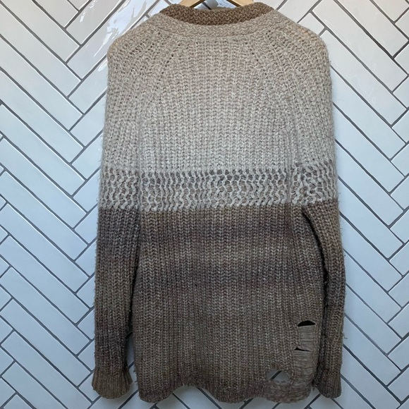 Raquel Allegra merino wool distressed cardigan - Picture 7 of 10